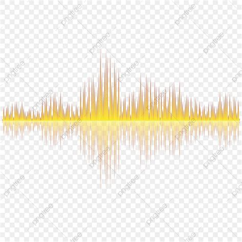 Yellow Transparent Png Sound Waves Spikes Vector Clipart