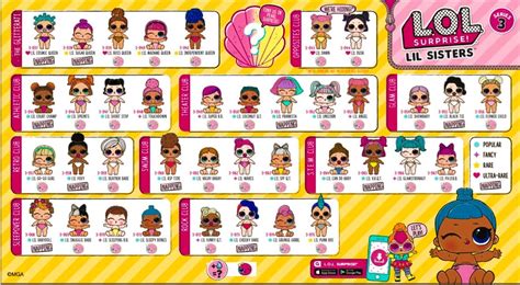 Lol Lil Sisters Series 3 Complete Lol Dolls Lil Sister Free