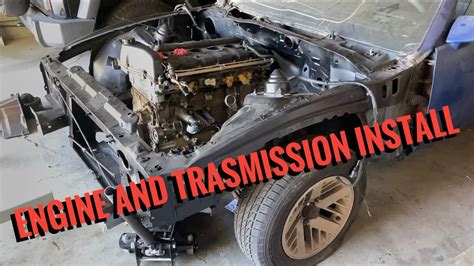 Engine And Transmission Install Third Gen Firebird Ameri Barra Vortec