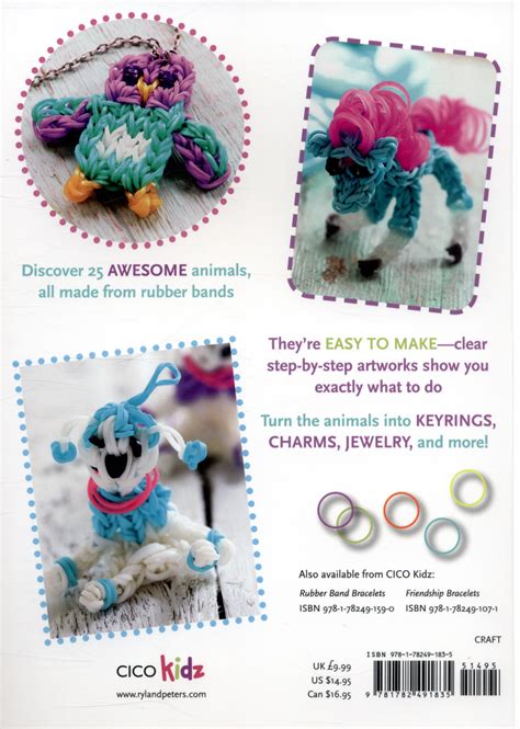 Loopy Loom Rubber Band Animals 25 Fun Designs For Jewelry And