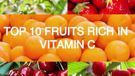 Top 10 Fruits Rich In Vitamin C Youtube