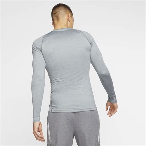 Sous Maillot Manches Longues Nike Pro Gris Sur Footfr