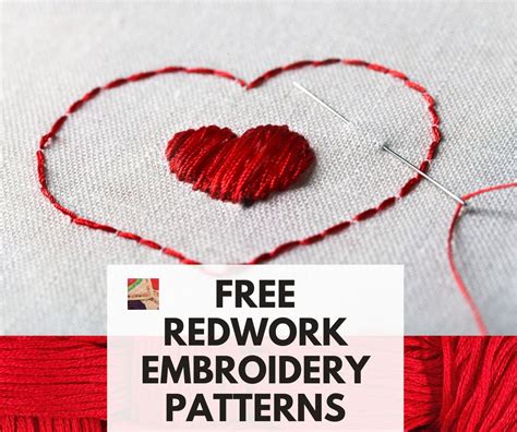 Free Redwork Embroidery Patterns And Designs Needlepointers