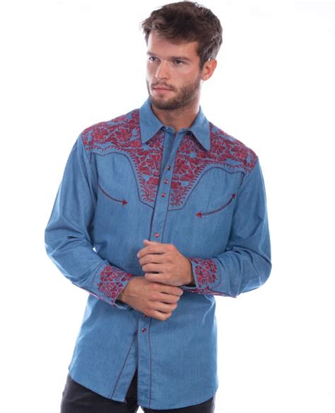 Men S Embroidered Western Shirts Categories The Wild Cowboy