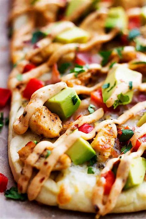 Mexican Chicken Flatbread Recipe — Dishmaps