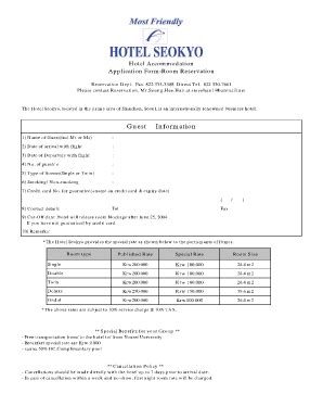 Fillable Online Www2 Yonsei Ac Application Form Room Reservation Www2