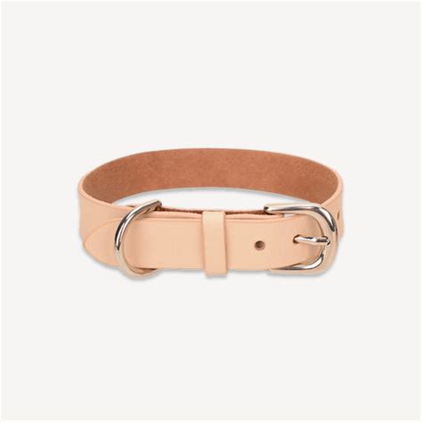 Luxury Leather Collar - Beige - Molly & Marley – Molly & Marley