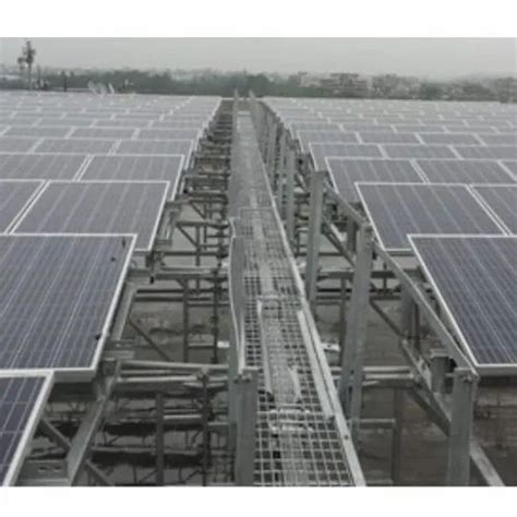 Mounting Structure Grid Tie Rooftops Solar Power Plants For Commercial