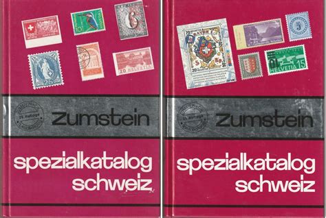 Zumstein Spezialkatalog Schweiz Band I II In Gutem Zustand Kaufen