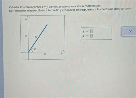 Calcular Las Componentes X Y Y Del Vector Que StudyX