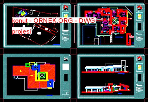 Okul Laboratuvar Dwg Projesi Autocad Projeler