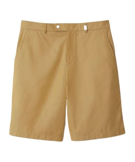 Burberry Cotton Chino Shorts In Nude ModeSens