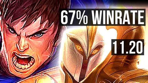 GAREN Vs KAYLE TOP 10 Solo Kills 67 Winrate Legendary 23 5 10