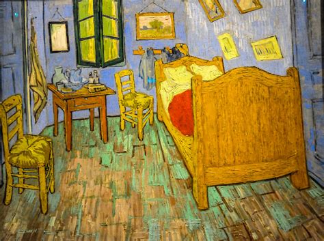 Vincent Van Gogh The Bedroom 1889 At Art Institute Of C… Flickr