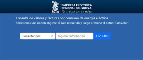 Consulta la Planilla de Luz en Empresa Eléctrica Regional del Sur 2025