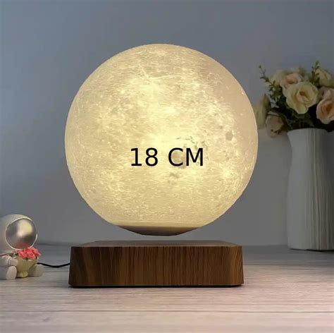 D Printed Levitation Moon Lamp With Personalisation Engraving On The