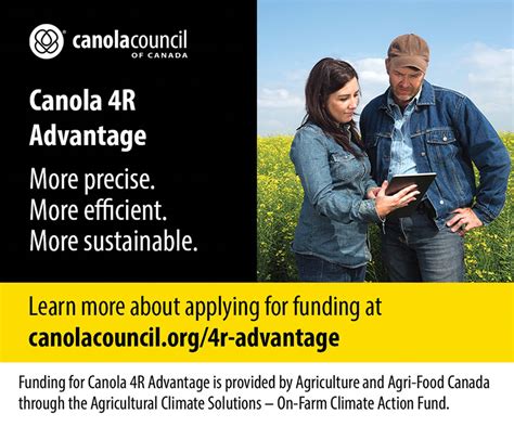 Canola R Advantage Gives Incentives For R Canola Digest