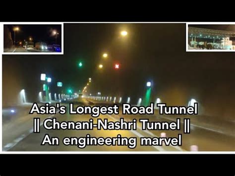 Asia S Second Longest Road Tunnel Chenani Nashri Tunnel An