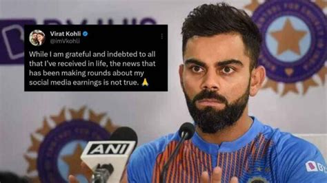 Virat Kohli Breaks Silence On Fake News Of Instagram Earnings Sbb Times