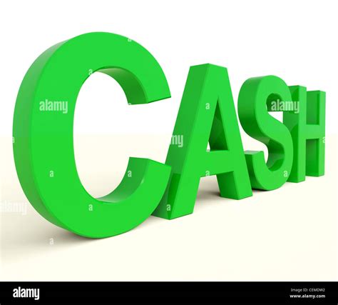 Cash Word As Sign For Currency And Finance Stock Photo Alamy