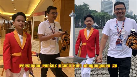 FAREL PRAYOGA PERSIAPAN MENUJU KE MONAS PUNCAK ACARA HARI