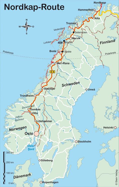 Routenf Hrer Norwegen Nordkap Route