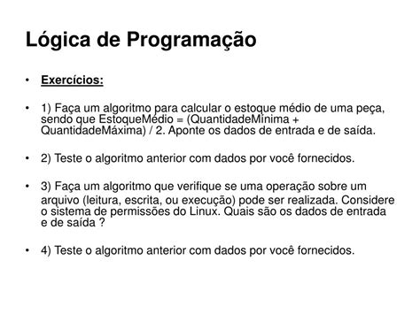 PPT Lógica de Programação Módulo II PowerPoint Presentation free