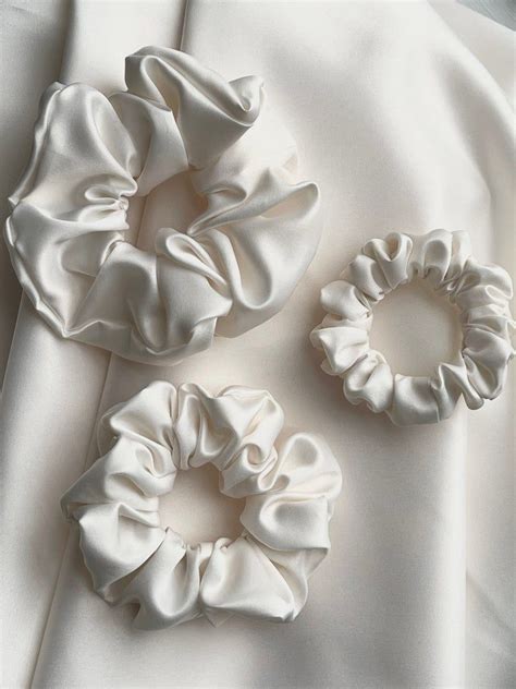 Champagne Satin Scrunchies Bridesmaids Gifts Bridesmaid Proposal