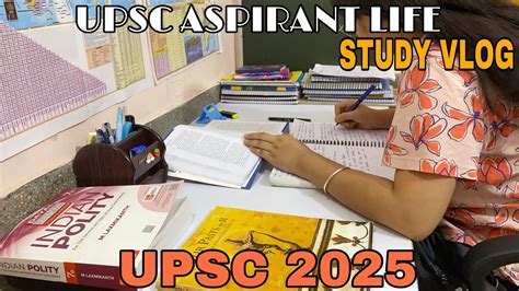 UPSC Study Vlog A Day In The Life Of UPSC Aspirant Study Vlog