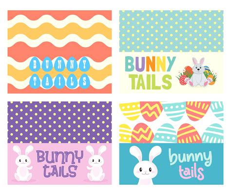 Easter Bunny Tail Tags 6 Free Pdf Printables Printablee