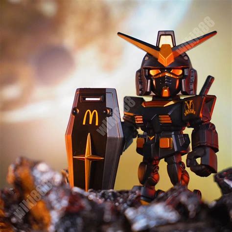 Co Brand Mcdonald S Gundam Qmsv Mini Black Gold Rx Ver Angus