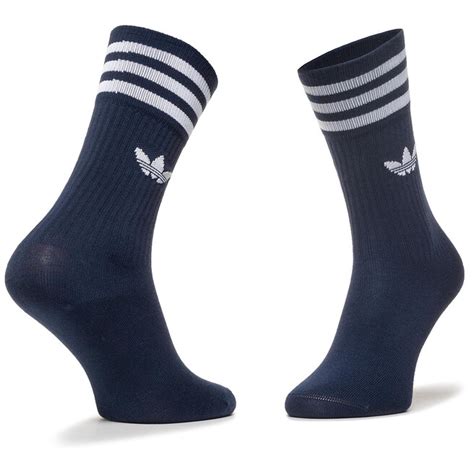 Zestaw Par Wysokich Skarpet Unisex Adidas Solid Crew Sock Gd