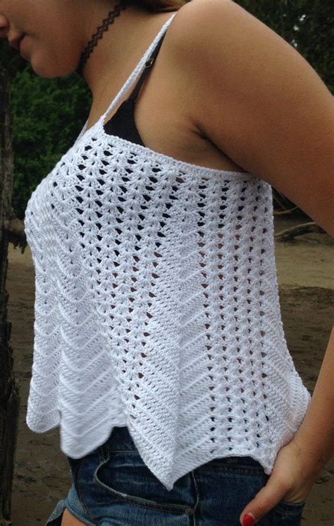 Crochet Pattern Ventura Lacy Boho Swing Tank Topcoverup Sizes Xs 5x Instant Download Pdf Etsy