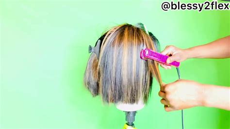 How To Easy Wash Blow Dry And Straighten Your Wigs Youtube