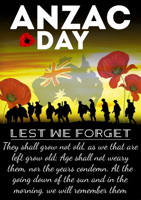 Anzac Day Template Postermywall