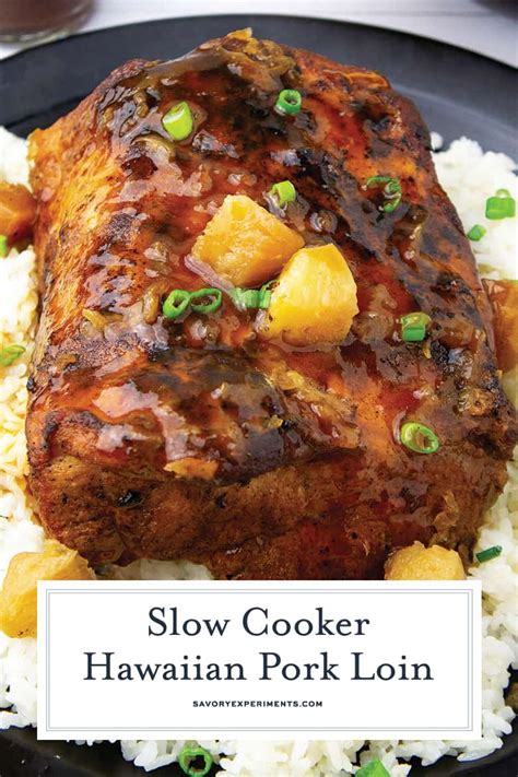 Best Slow Cooker Hawaiian Pork Loin W Pineapple Video