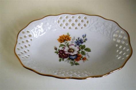 Porcelain Made In Germany Bavaria Small Dish Flower