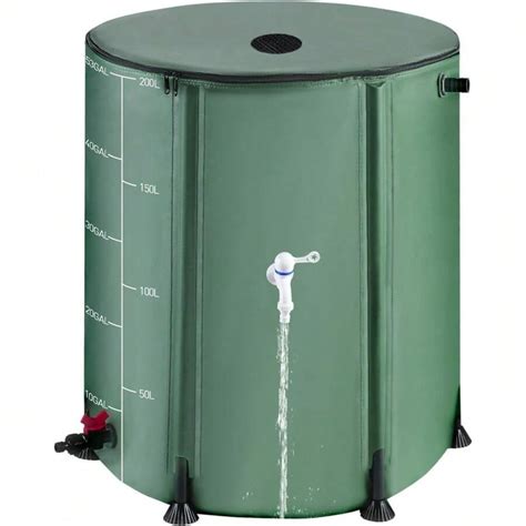 Gallon Collapsible Rain With Zip L Foldable Water Storage Tank