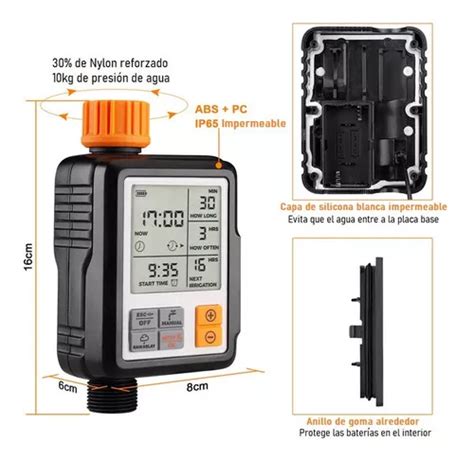 Programador Canilla Autom Tico Para Riego A Pila Timer Goteo En Venta