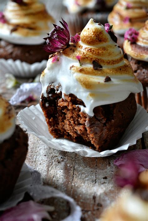 Muffins Cupcakes Végétaliens Chocolat Et Meringue