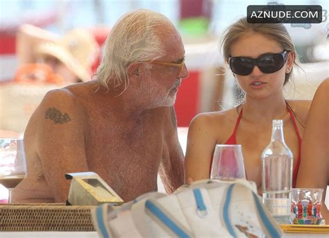 Leni Klum Flaunts Her Sexy Tits Butt In Red Bikini At Twiga Beach Club AZNude