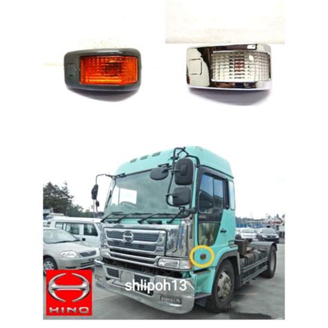 Pc E Hino Validus Profia Door Side Yellow Signal Lamp Chrome