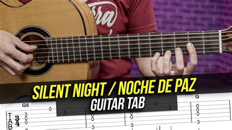 NOCHE DE PAZ Villancico para GUITARRA Fingerpicking Fácil YouTube