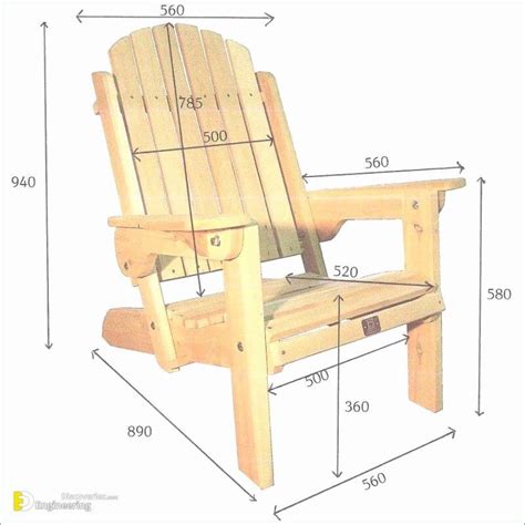 Planos de madera para una silla Adirondack