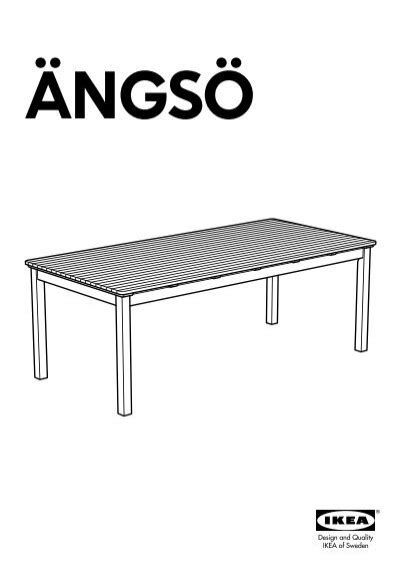 Ikea ÄNGSÖ tavolo 6 sedie relax da giardino S29048389 Istruzioni