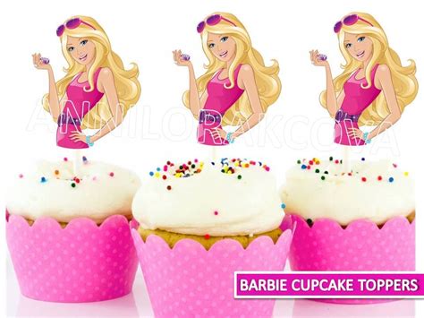 Barbie Cupcake Toppers/ Barbie Printables/ Instant Download / You Print ...