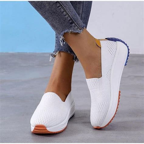 Bunion Correction Women’s Mesh Sneakers / White – Chyhua