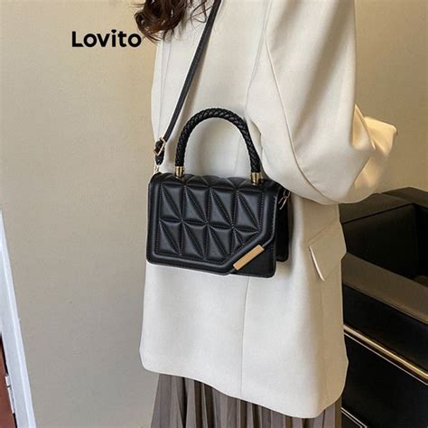 Lovito Casual Bolsa Feminina Pequena De Ombro Lisa B Sica Lna