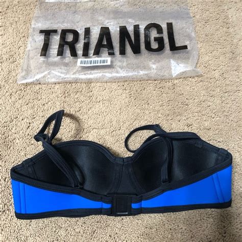 Triangl Swimwear Swim Triangl Poppy Blue Crush Bikini Top Poshmark