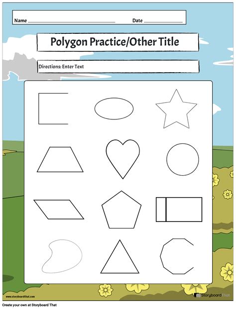 Free Polygon Worksheets Geometry With Printable Charts Worksheets